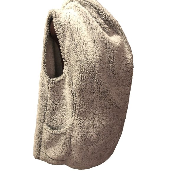 Women's Soft Surround Hooded Vest Coat/Tunic w/Pockets, Large - Picture 2 of 5